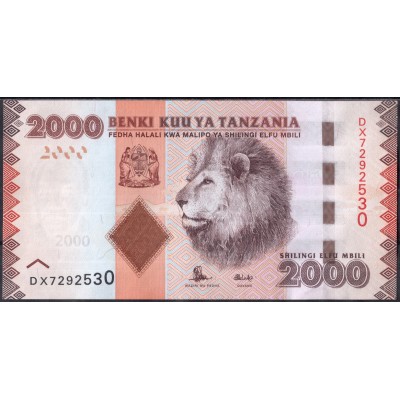Танзания 2000 шиллингов 2010 - UNC