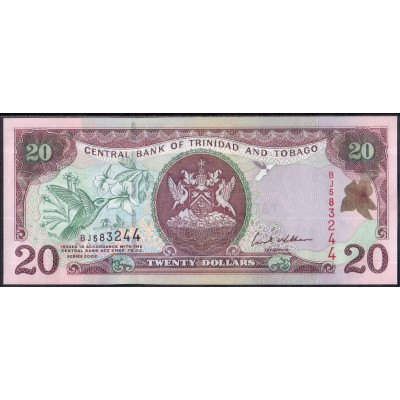 Тринидад и Тобаго 20 долларов 2002 - UNC