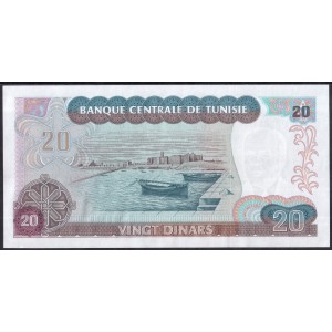 Тунис 20 динаров 1980 - UNC