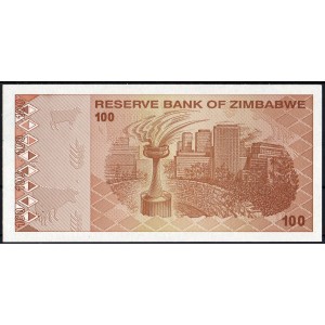 Зимбабве 100 долларов 2009 - UNC