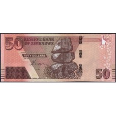 Зимбабве 50 долларов 2020 - UNC
